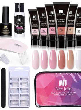 Poly Gel Nail Kits Lamp Complete Polly Gell Sets美甲延长胶套