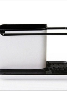 Storage Shelf Sponge Holder Draining Sink Box Kitchen Organi
