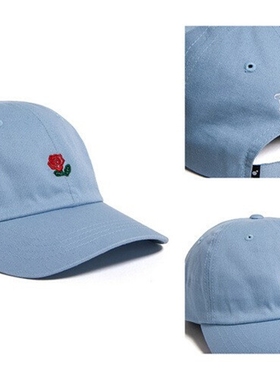 newWomens Baseball Cap Flower Small Embroidery Caps Adj