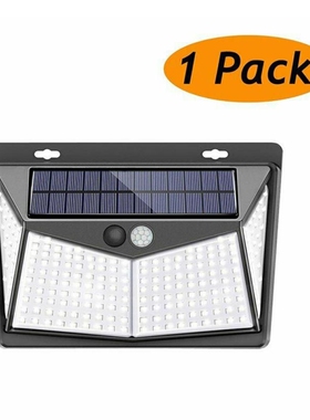 1/2/4pcs Outdoor Lighting 100 LED Solar Wall Light Waterproo