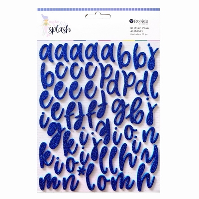 CRZCrafter Foam alphabet Stickers Glitter Design for Scrapb