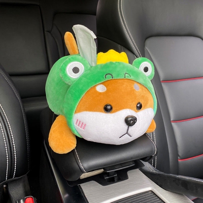 Creative car armrest box car tissue box draw cartoon cute