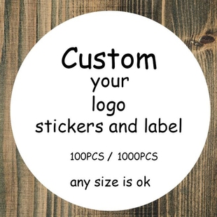 100 Pieces,Photo,custom stickers,label Personalise,LOGO,tran