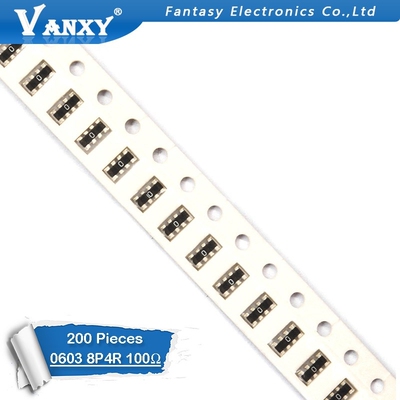 200pcs SMD exclusion 0603 8P4R 2*4P 100 ohm 100R Network Res