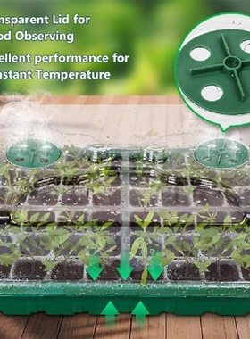 Plastic Nursery Pot 24 Holes Seed Grow Planter Box