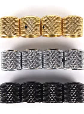 4Pcs Metal Electric Bass Guitar Volume Tone Control Knobs Do