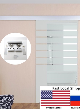 4.9FT/6FT/6.6FT Aluminium alloy brushed shower glass sliding