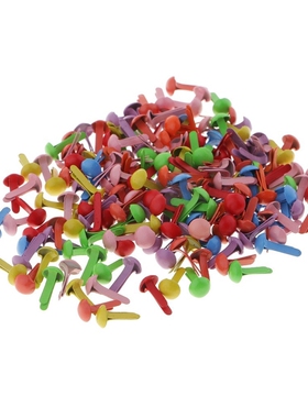 100PcS Metal Round Head SPlit Pin BRadS PaPeR FaSteneR  ScRa