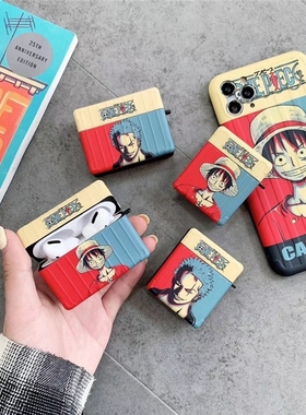 Cartoon One Piece soft cases for Apple Airpods Pro 1 2 prot