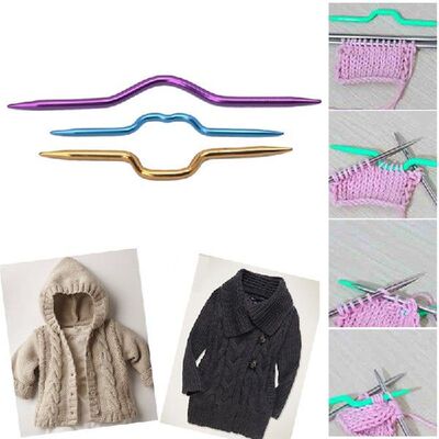 3Pcs Knitting Needles Pins Crochet Hooks Sewing Stitch Knit