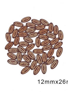 Sewing Letter Labels Handmade Letter Tags Oval Embossed Labe