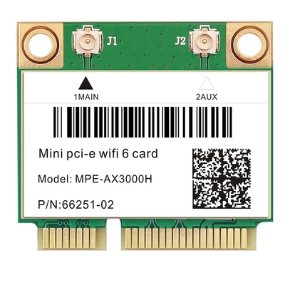 3000Mbps Wifi 6 Wireless Adapter Mini PCI-E Card Bluetooth 5