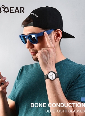G1 Wireless Bone Conduction Bluetooth Sunglasses w/Mic Hand