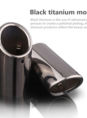 2pcs 76MM Car Modification Exhaust Tip Headers Muffler Pipe