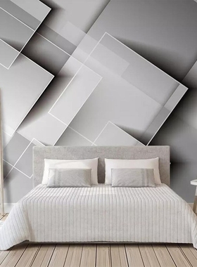 wellyu Custom mural geometric gradient square wallpaper 3d