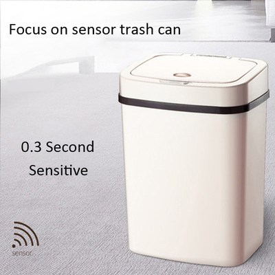 Touchless Trash Can Automatic Sensor Dustbin Battery ABS Pl