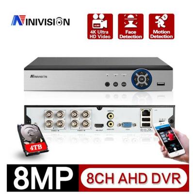DVR 8 Channel Video Recorder H.265+ 5MP AHD TVI CVI CVBS