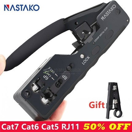 RJ45 Crimper RJ45 Tool Network Crimping Tool kit  Cat7 Cat6