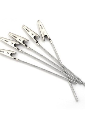 2/5/10pcs Non-insulated Alligator Clips 11cm length Metal El