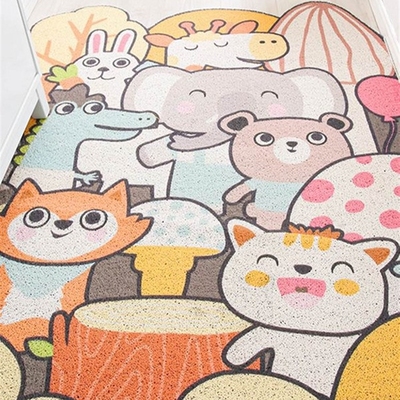 Cartoon wire circle door mat home into a door MATS porch