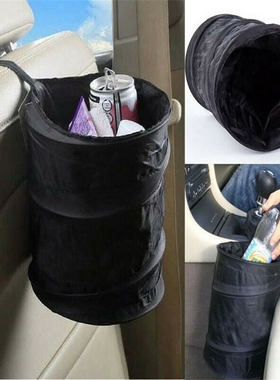 Collapsible Car Bin Water Resistant Black Litter Waste Rubbi