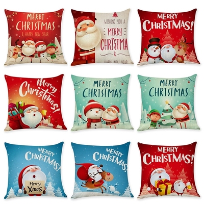 2019 Christmas cotton hug pillowcase hot pillow car pillow
