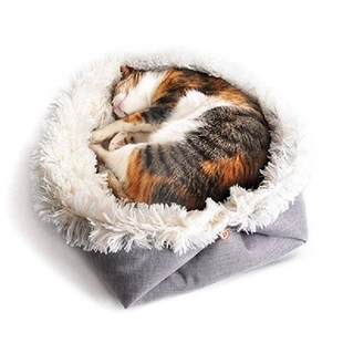Cat bed Long Plush Pet Dog Bed For Dogs Super Soft Cat