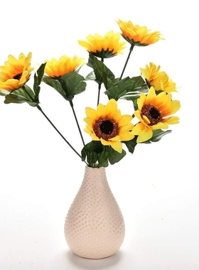 1 Pcs Artificial Fake Sunflower Home Room Decor Real Touch F