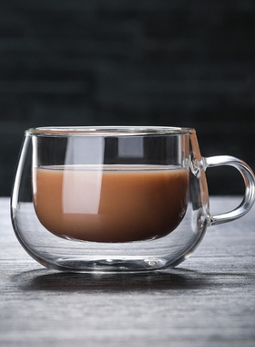 New 1PC 150ml Double Wall Glass Cup Heat Resistant Tea Coffe