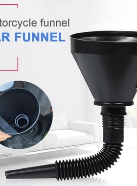 2 in 1 Plastic Funnel Can Spout For Oil Water Fuel Petrol Di