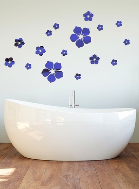 18Pcs Exquisite Flower Wall er Acrylic 3D Mirror Wall ers Ar