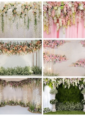 Photography Background Flower Birthday-Backdrop Vinyl Custom