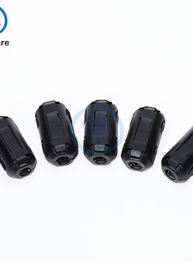 5pcs 3.5MM Black Plastic Clip On EMI RFI Noise Suppressor  C