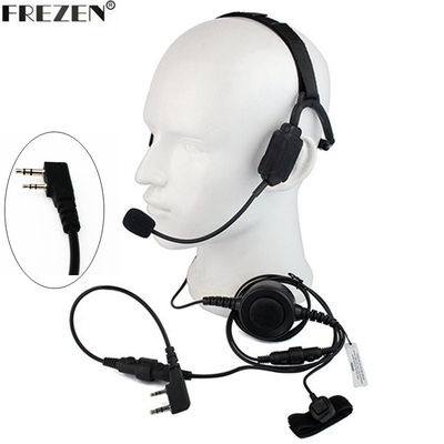 Walkie talkie Military Bone Conduction Tactical Headset boom