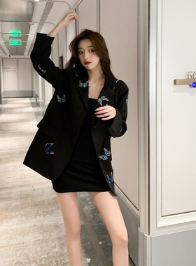 2020 autumn womens butterfly Sequins embroidery design fee