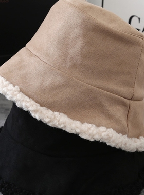 GOPLUS Bucket Hat Cap Women Bucket Hats Solid Pure Winter Ke