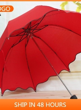 Womens umbrellas ruffle creative female umbrella provid