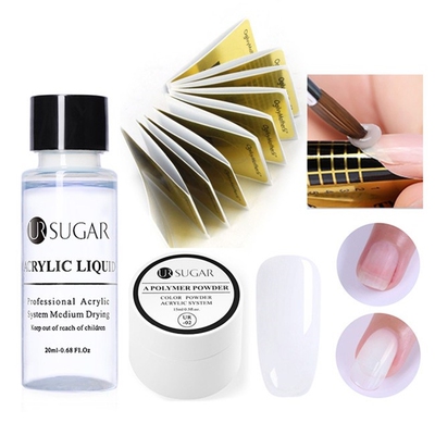 R SGAR Acrylic Powder Poly V Gel Set Kit Crystal Nail Glitte