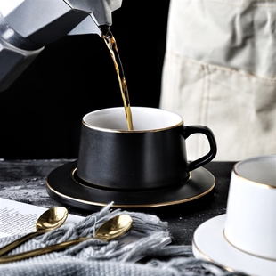 MUZITY Ceramic Coffee Cup And Saucer Creative Design Porcel