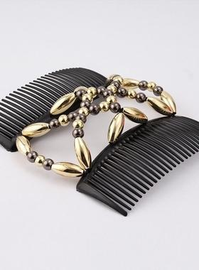 Cross-border hand-made bead hair combing Ms. Fashion Flutter