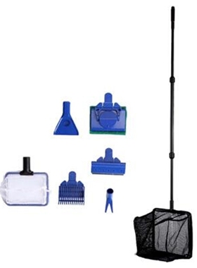 Manual Aquarium Scraper Algae Remover 6 in 1 Cleaning Tool S