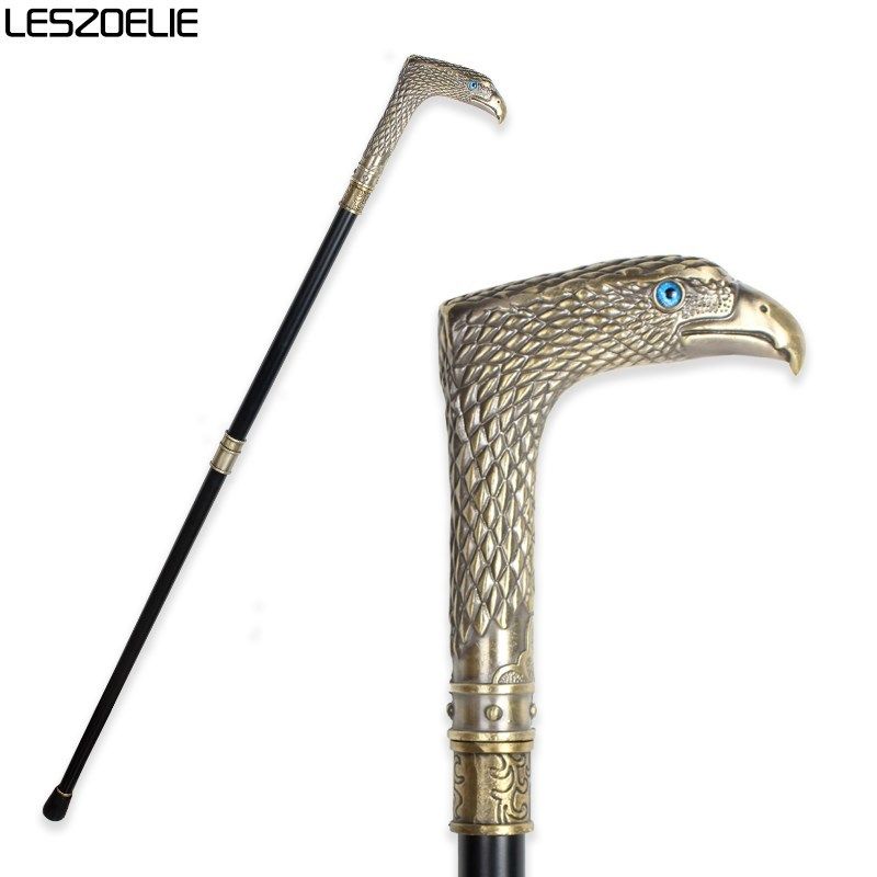 bronze eagle head walking stick cane man party decorative w