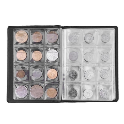 120 Pockets PVC Coins Album Collection Book Mini Penny Coin