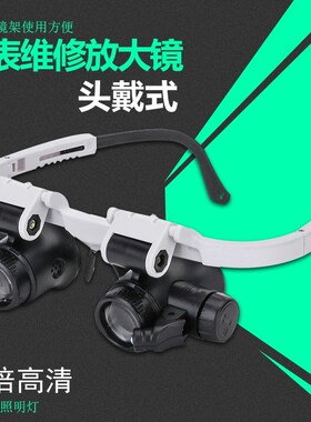 Electronic maintenance of head mounted magnifying glasses