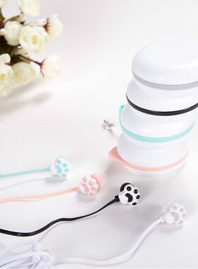 Pink Cute Cat Claw Earphones In ear Suitable for Earphones
