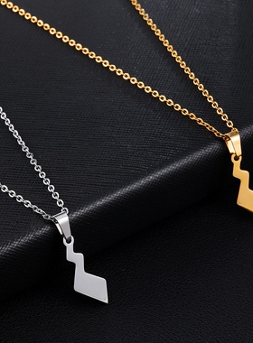 Cute Pokemon Pikachu Tail Pendant Necklace Stainless Steel