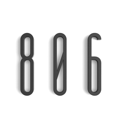 100mm Self Adhesive big Modern Door Number Plaque Door Plate