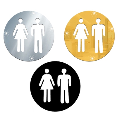 62KC Funny Acrylic Bathroom Sign Lavatory Kids Restroom