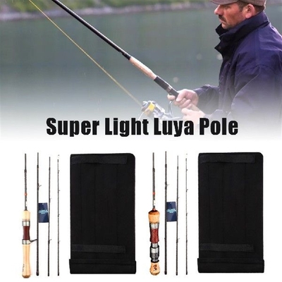 Fishing Rod Trout Rod 4 Sections Portable Lightweight