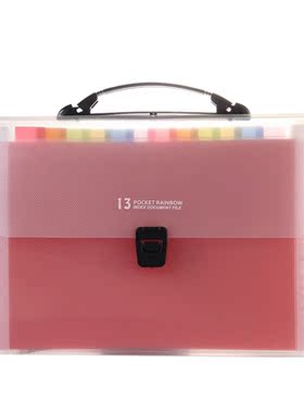 A4 rainbow color expanding file folder docut organizer 13 po